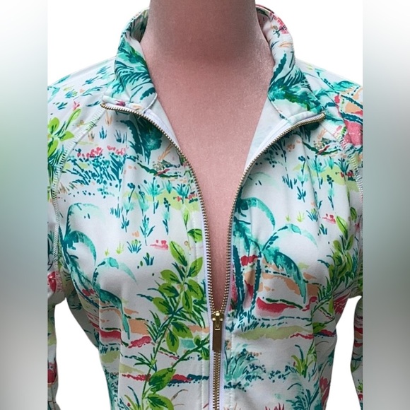 SIGRID OLSEN NWT GOLF & TENNIS ZIP UP JACKET QUICK DRY UPF 50 MOISTURE WICKING - Picture 6 of 8